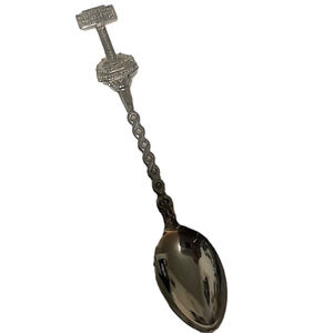 𝅺vtg Silver Plate Dawson Creek BC Canada Collectible Souvenir Spoon 5”